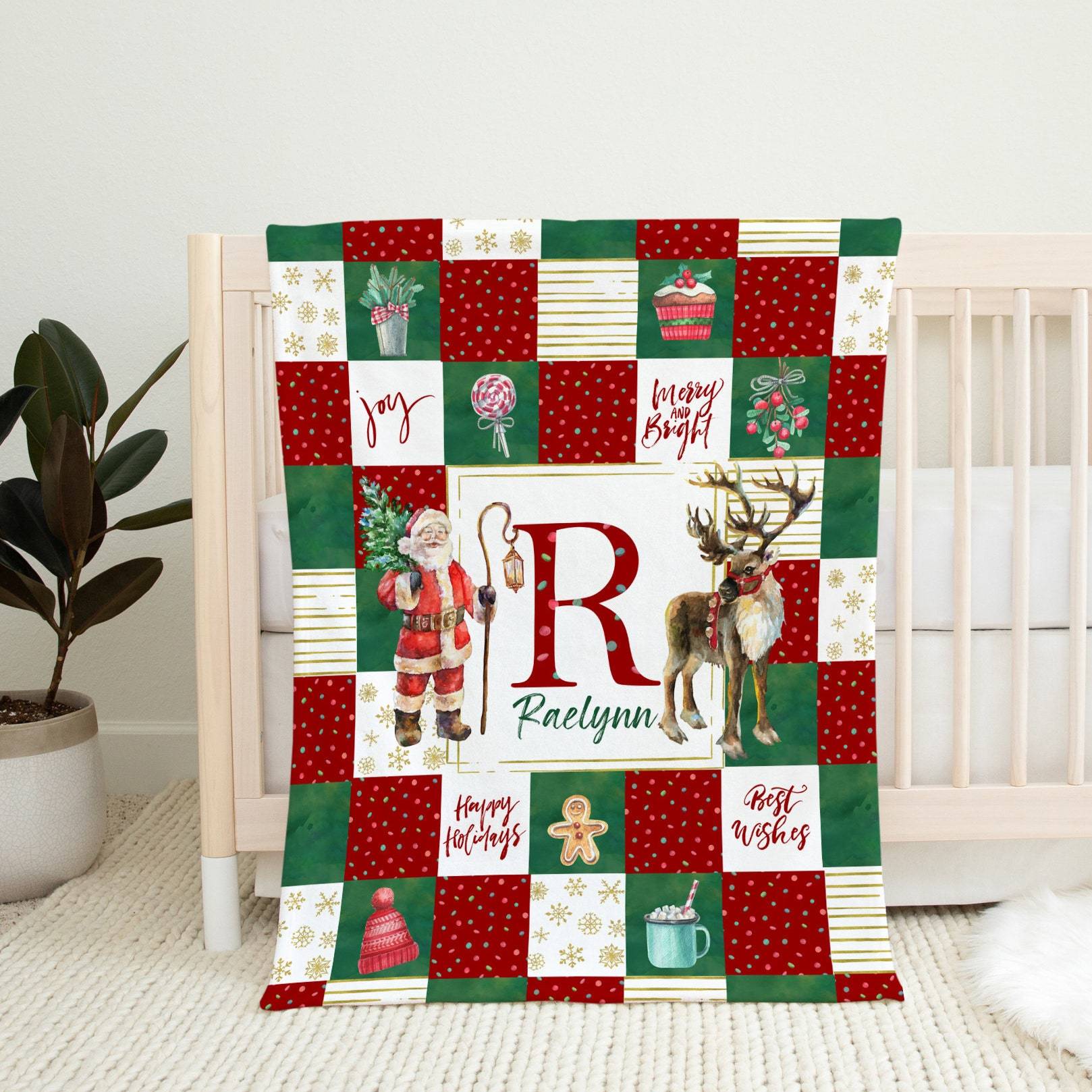 Christmas Santa Baby Blanket