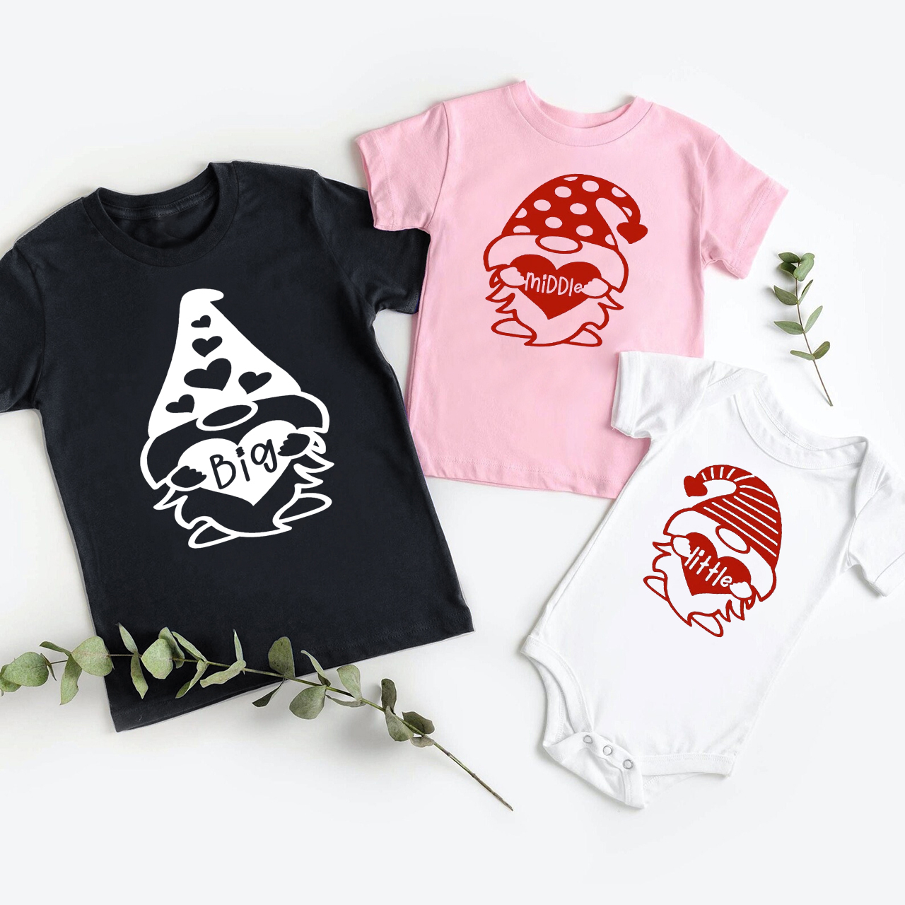 Personalized Love Christmas Hat Family Matching Shirt