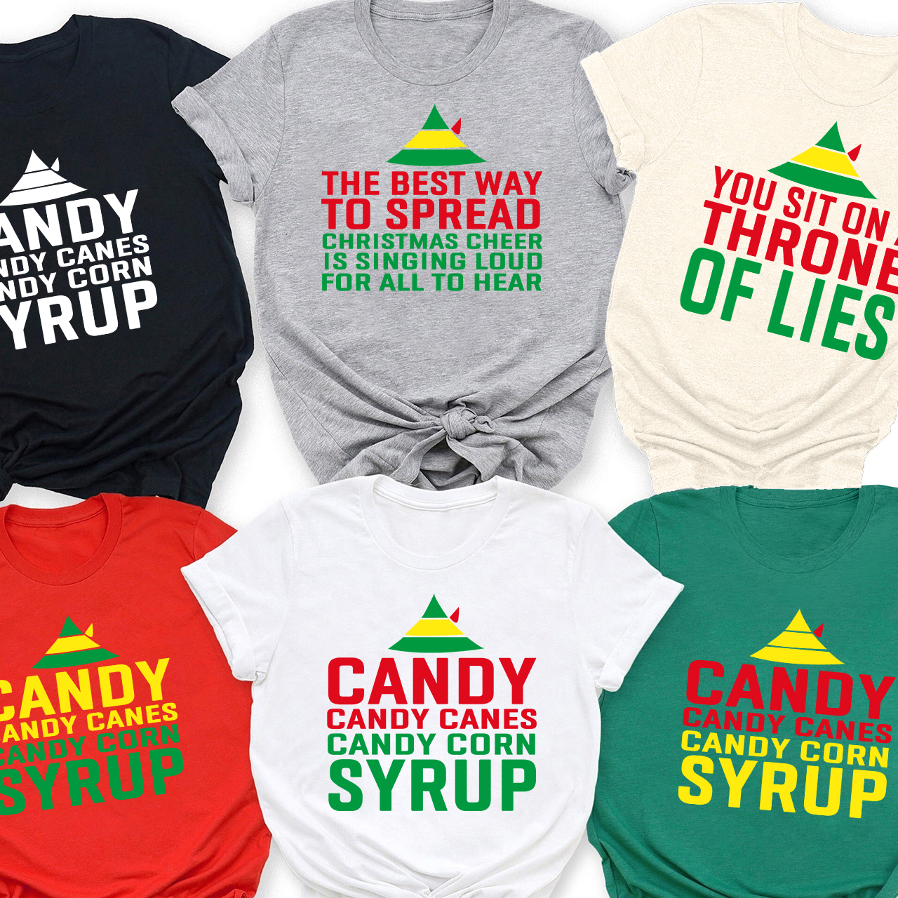 Christmas Elf Family Matching Shirts