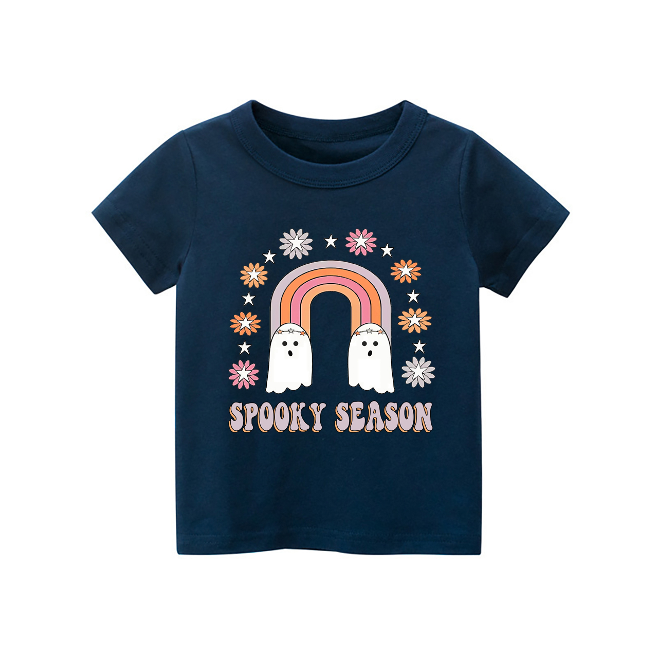 Spooky Season Kids Retro Halloween Tee