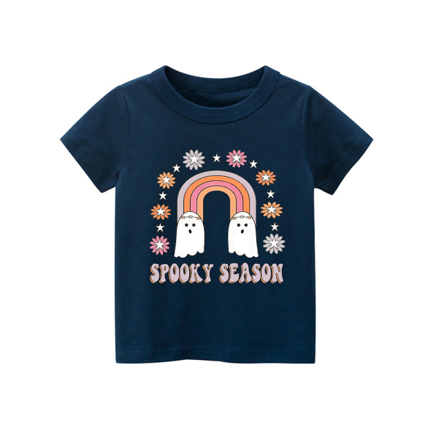 Spooky Season Kids Retro Halloween Tee
