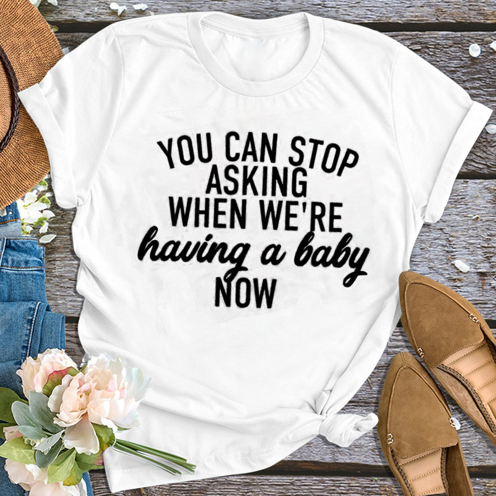 Couple Pregnancy Announcement Shirts For Dad And Mom