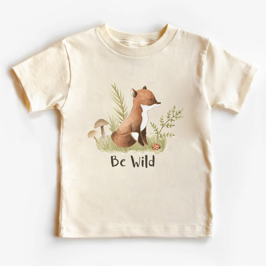Be Wild Little Fox Kids Shirt