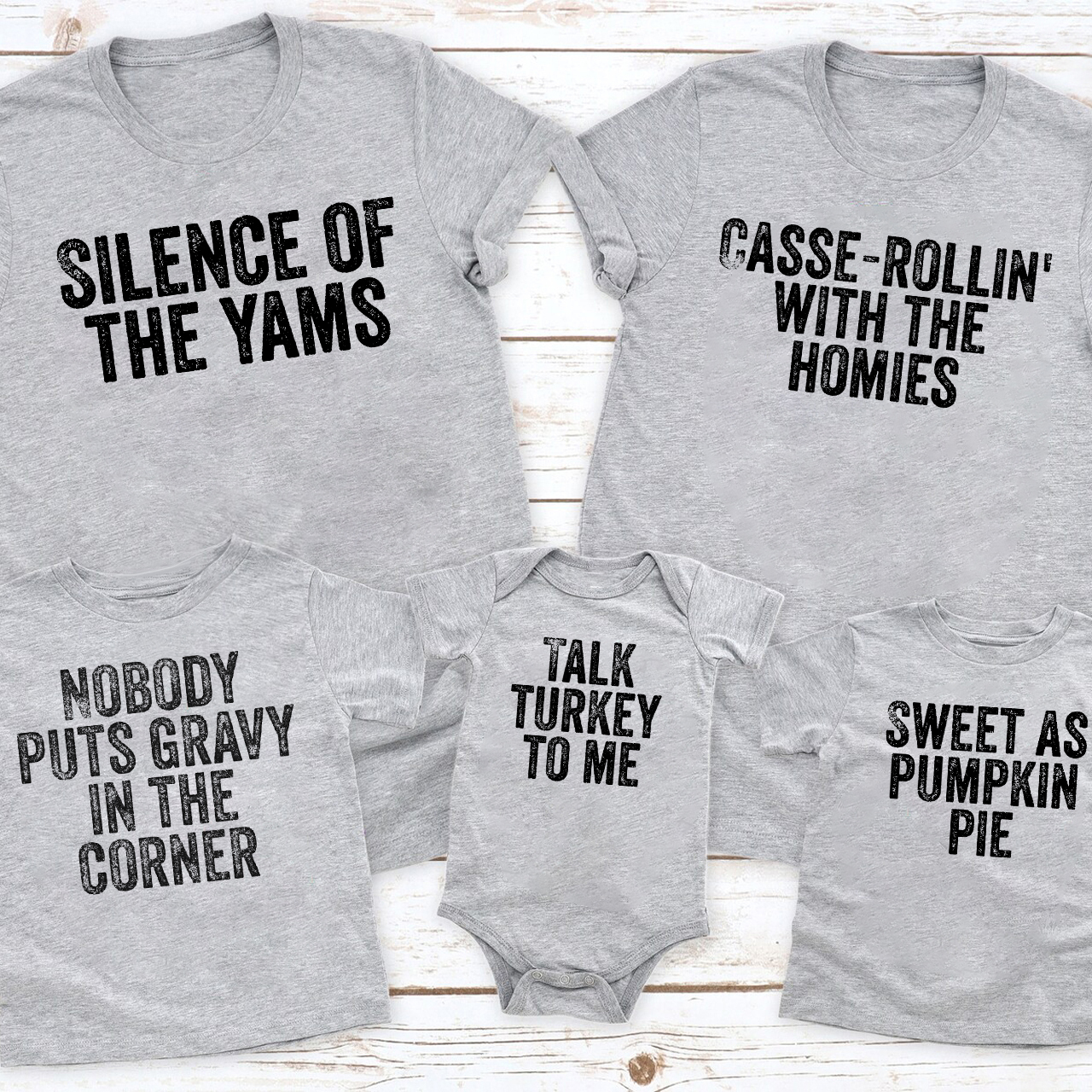 Thanksgiving Puns Friendsgiving Group Shirts