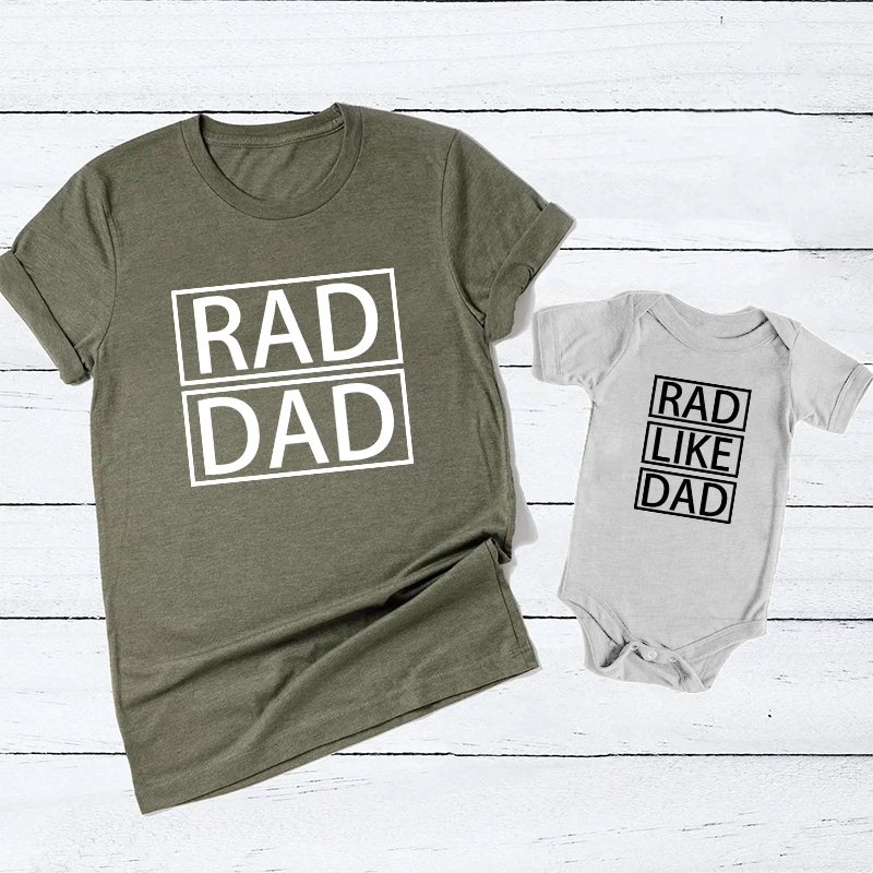 Rad Like Dad Matching Shirt For Daddy And Me