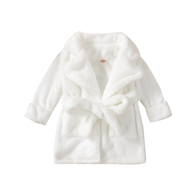 Newborn Flannel Pajama Bathrobe