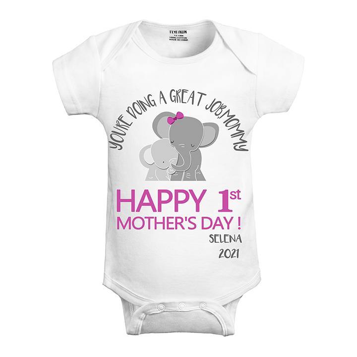 Personalized Baby Bodysuit (Happy 1st Mother's Day)