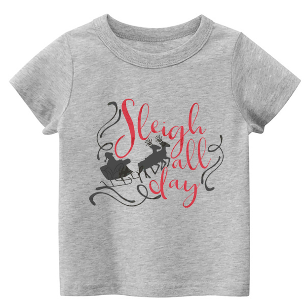 Sleigh All Day Toddler Christmas Shirt