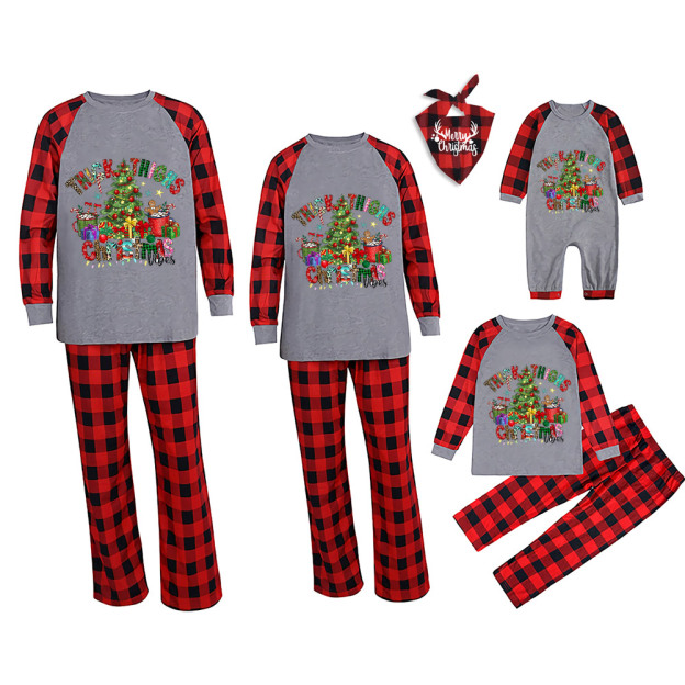 Thick Thighs Christmas Vibes Family Matching Pajamas