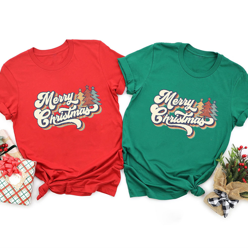 Vintage Merry Christmas Family Matching Shirt