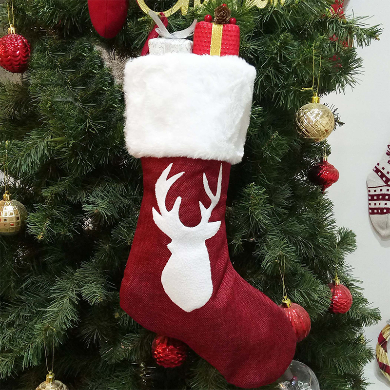 Red Knit Personalized Christmas Family Stocking