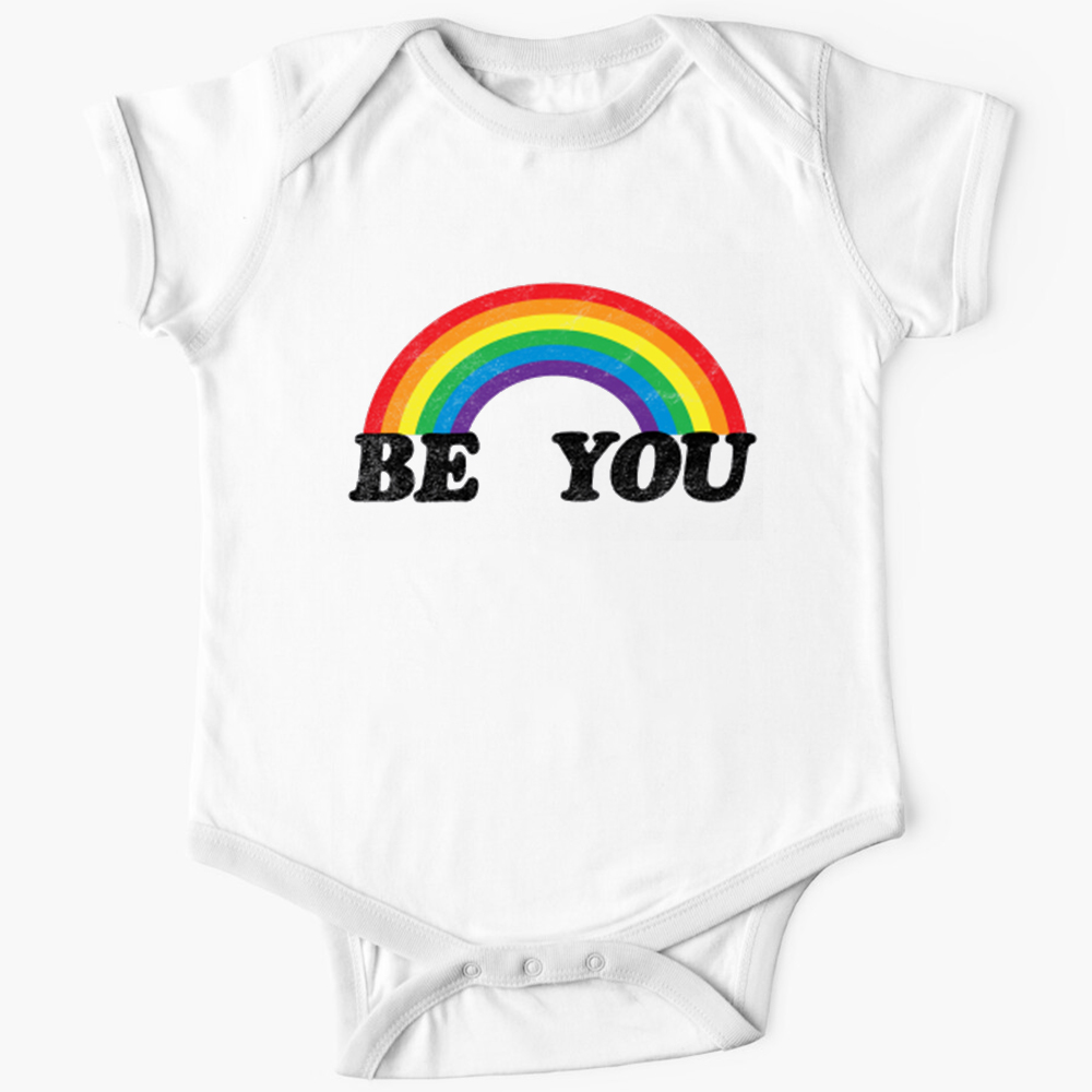 Be You Rainbow LGBTQ Shirt & Baby Bodysuit