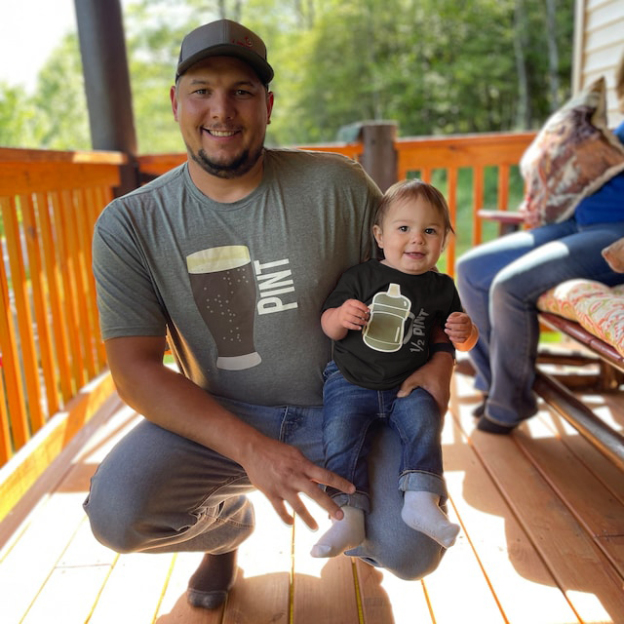 Pint Half Pint Matching Shirt For Daddy And Me