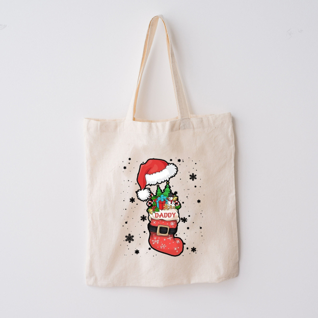 Personalized Hats&Boots Christmas Tote Bag