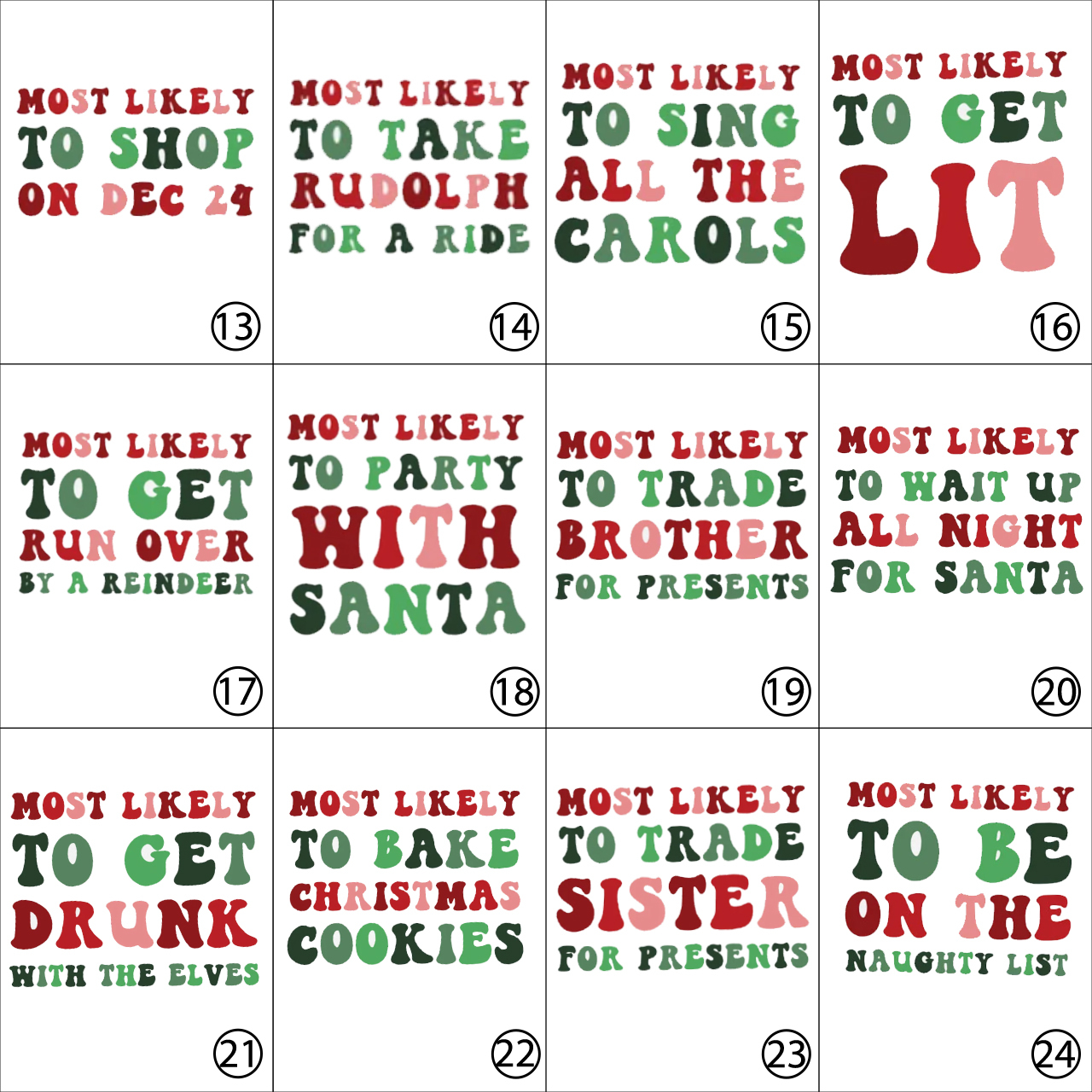 Matching Family Christmas Funny Holiday Party Shirts