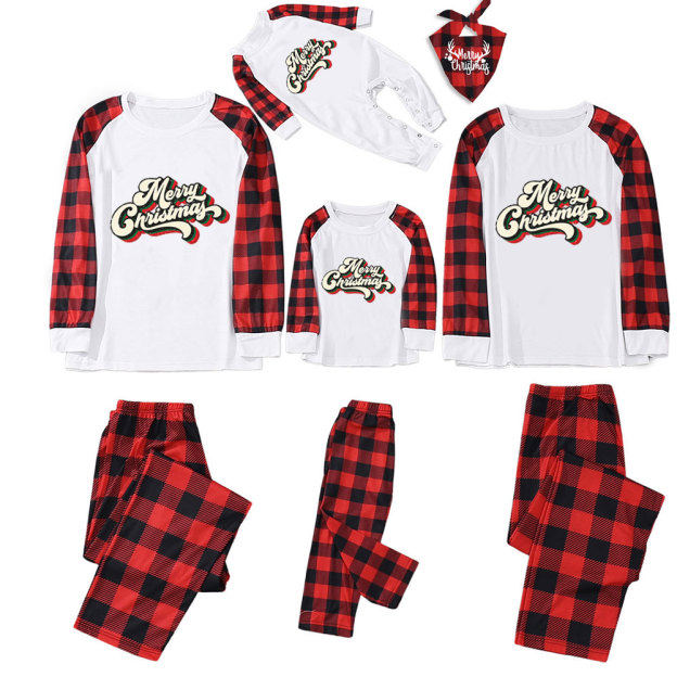 Merry Christmas Vintage Color Family Christmas Pajamas