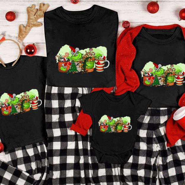Christmas Hot Coffee Family Matching Shirt