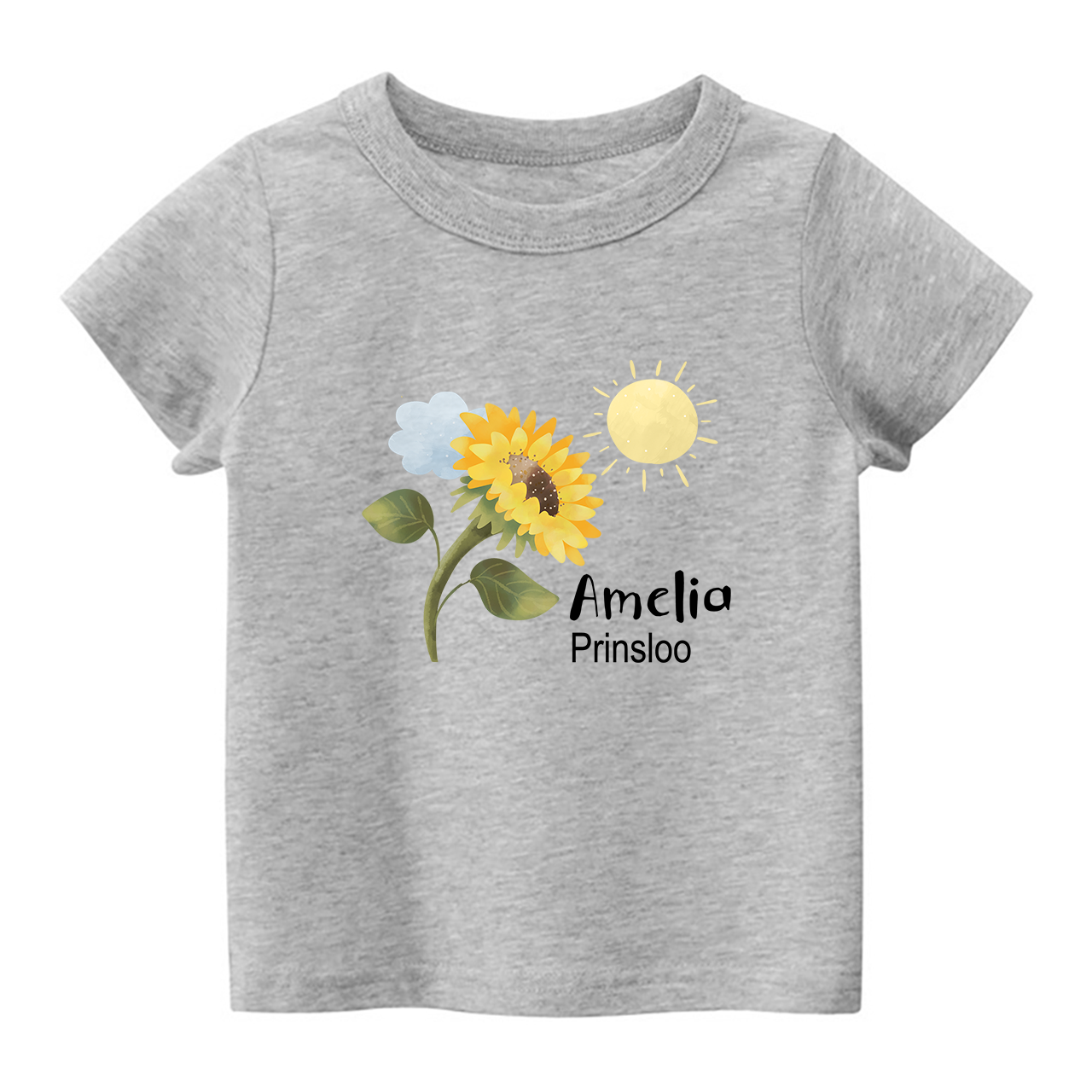 Personalized Sunflower Shirt For Kids