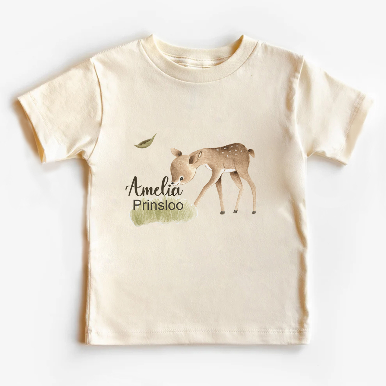 Personalized Deer Grazing Shirt For Kids