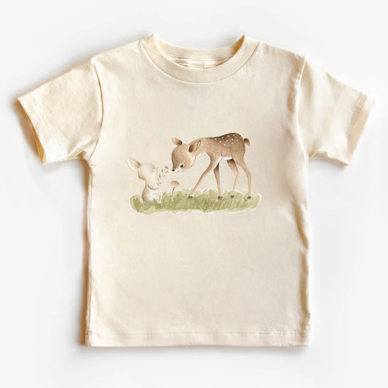 Friends Fawn & Rabbit Shirt For Kids