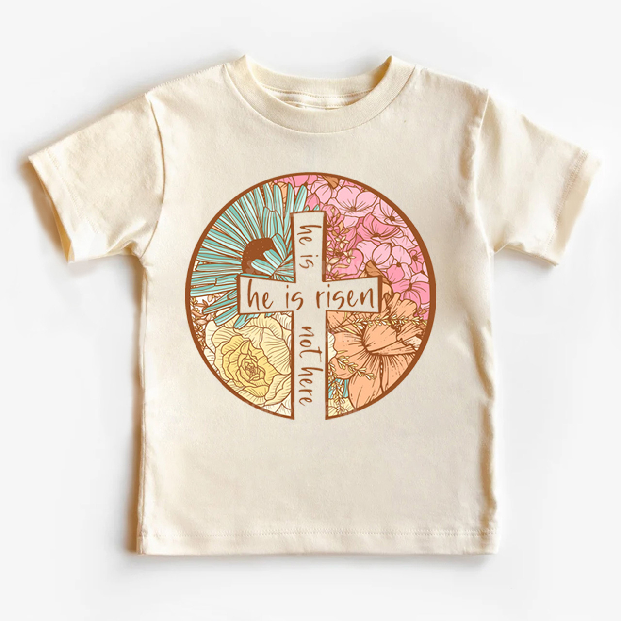 He Is Risen Christian Easter Design Toddler Shirt