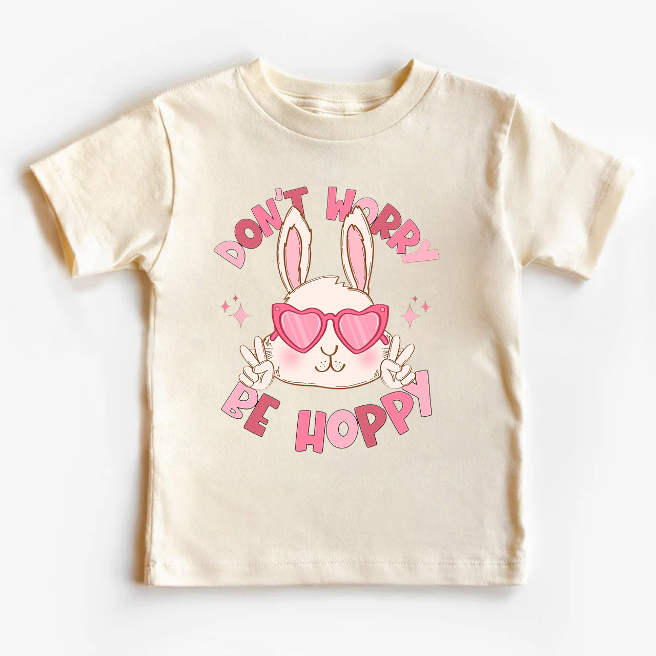 Be Hoppy Spring Easter Bunny Toddler Shirt