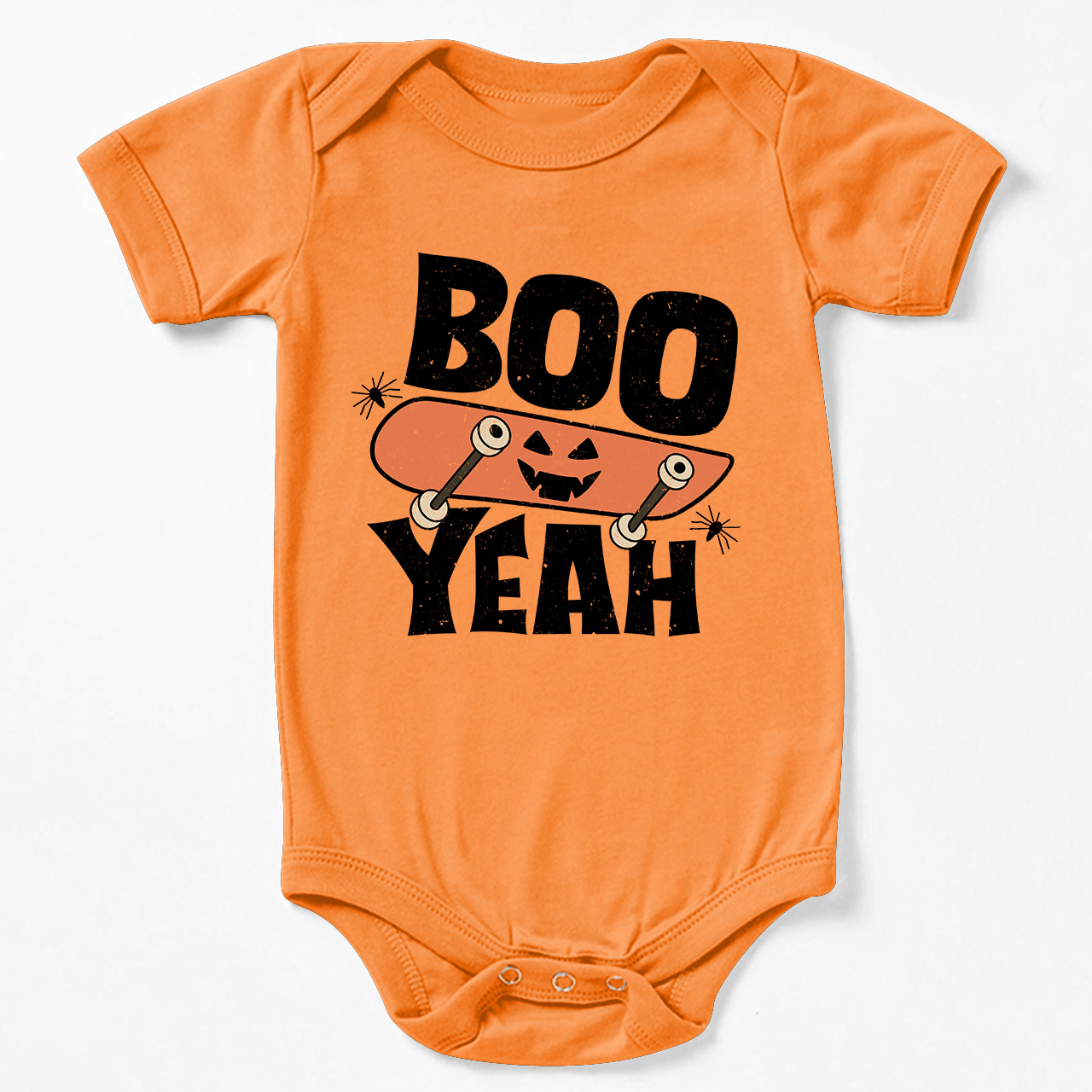 Boo Yeah pumpkin Halloween Baby Bodysuit