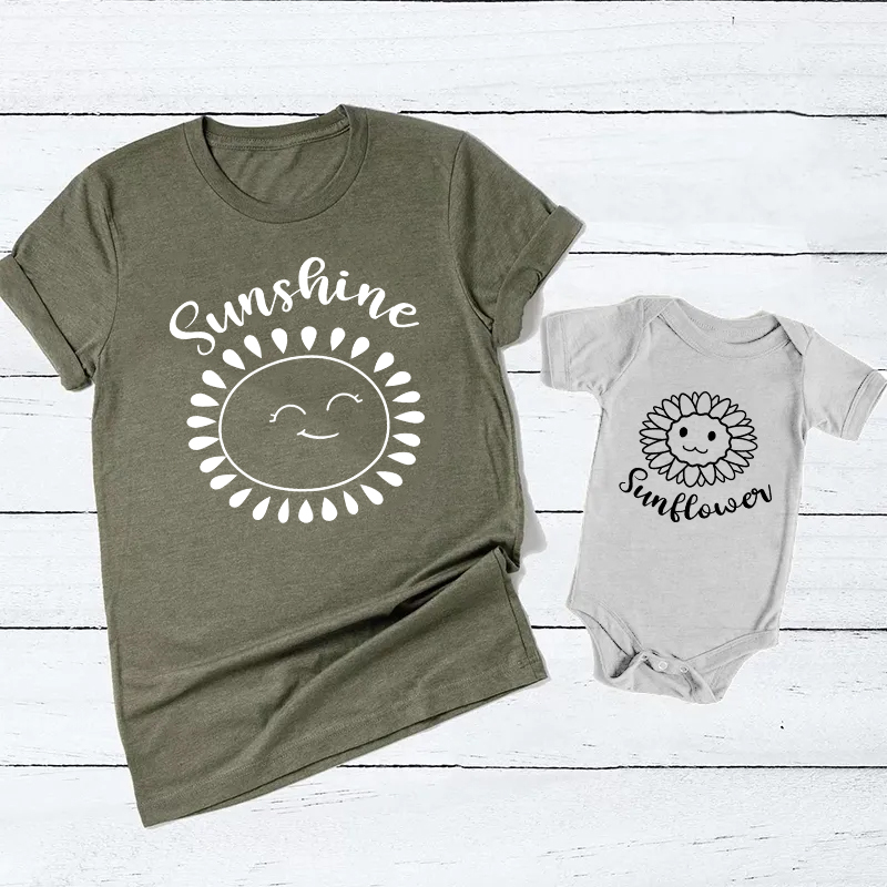 Sunshine and Sunflower Mom&Me Shirt