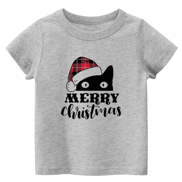 Merry Christmas Kitty Toddler Christmas Shirt