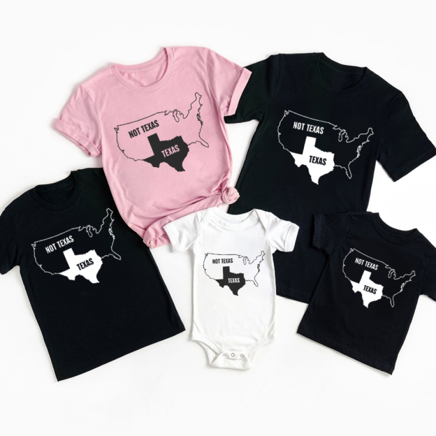 Funny Texas & United States Family Matching Shirts