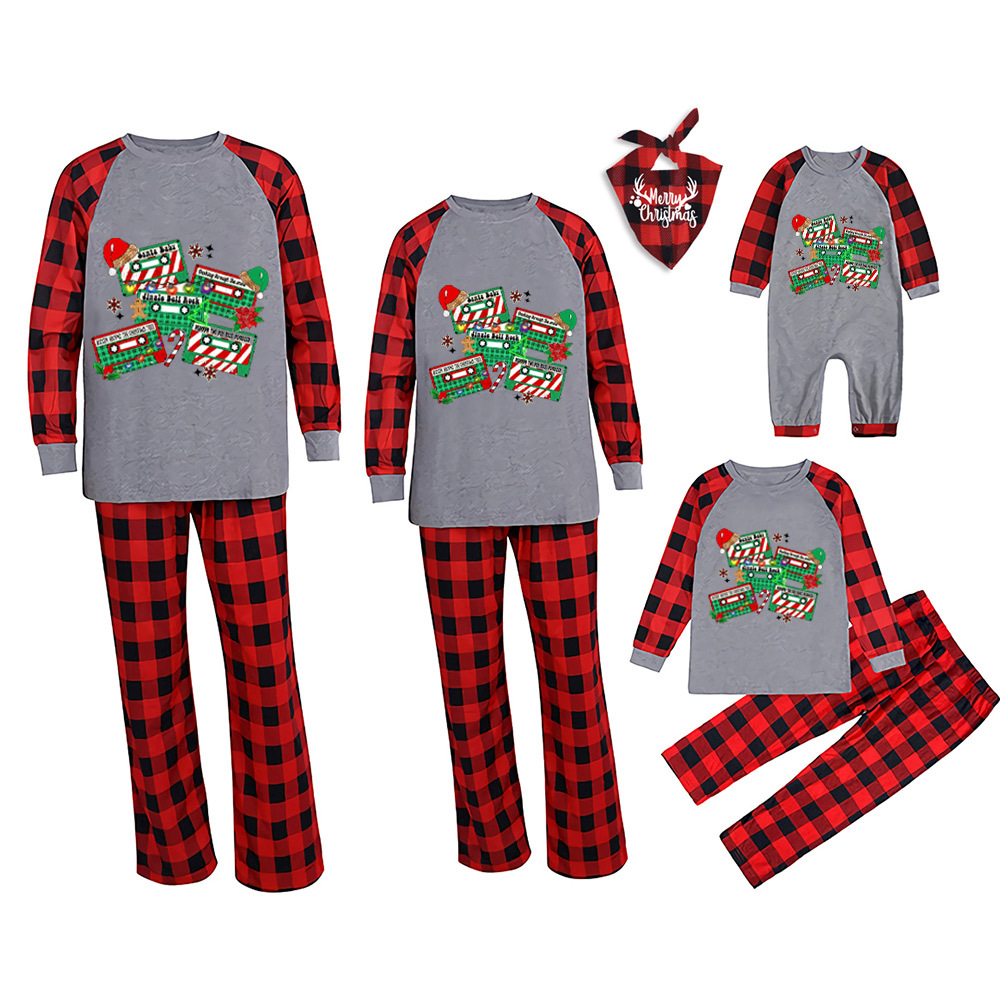 Christmas Holiday Tapes Family Matching Pajamas