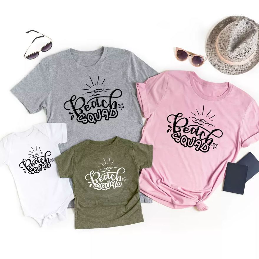 Beach Squad Family Vacation Shirts