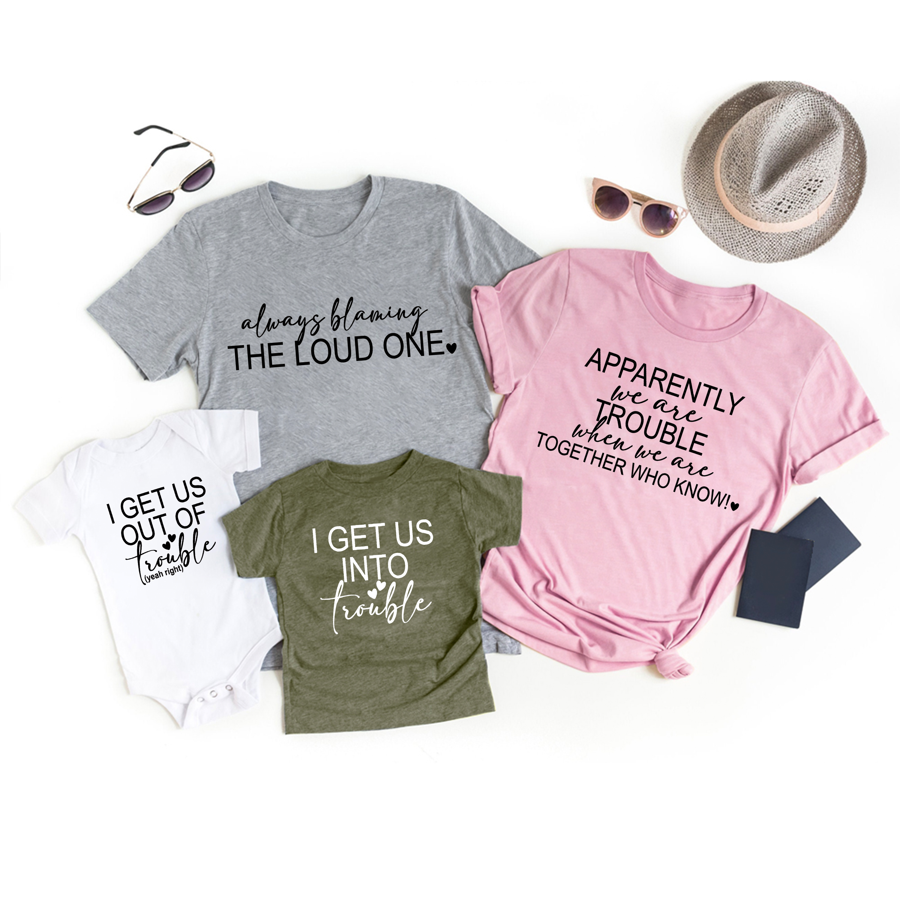 Trouble Maker Family Matching Shirts