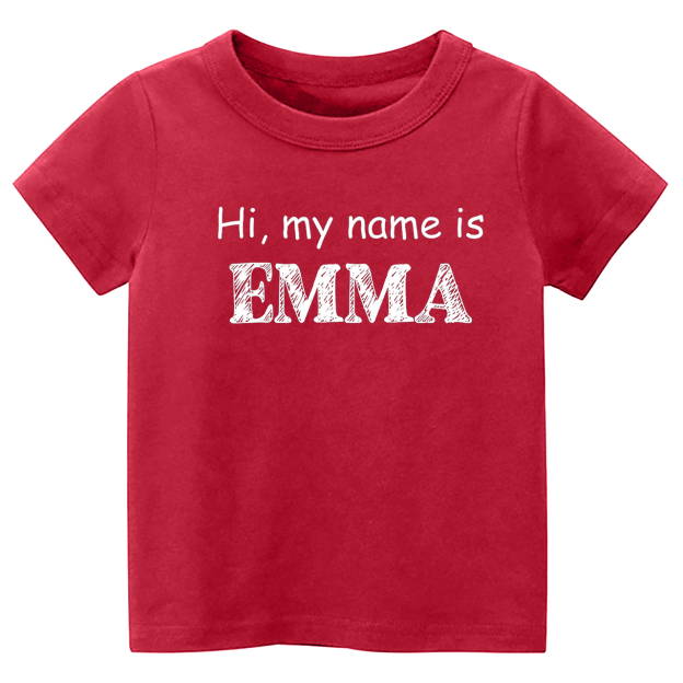 Personalized Name Self Introduction Back To School Kids Shirt
