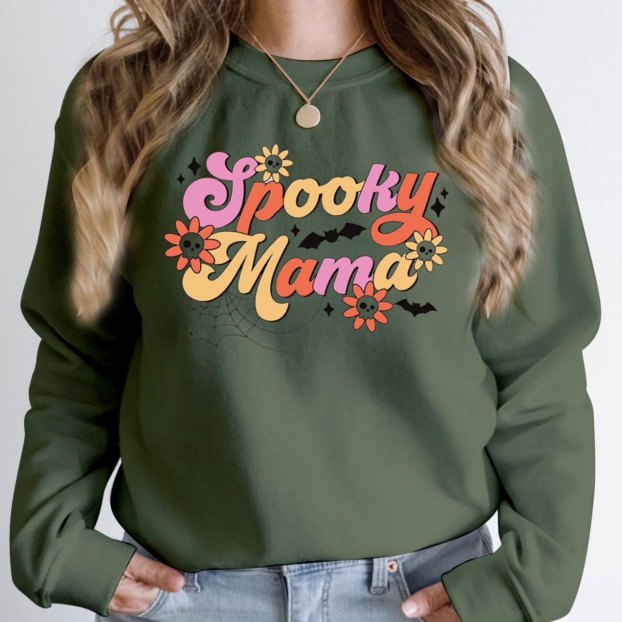 Retro Spooky Mama Sweatshirt