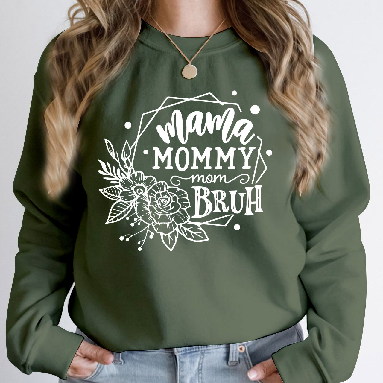 Mama Mommy Mom Bruh Retro Gift Sweatshirt For Mom