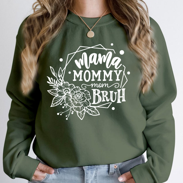 Mama Mommy Mom Bruh Retro Gift Sweatshirt For Mom