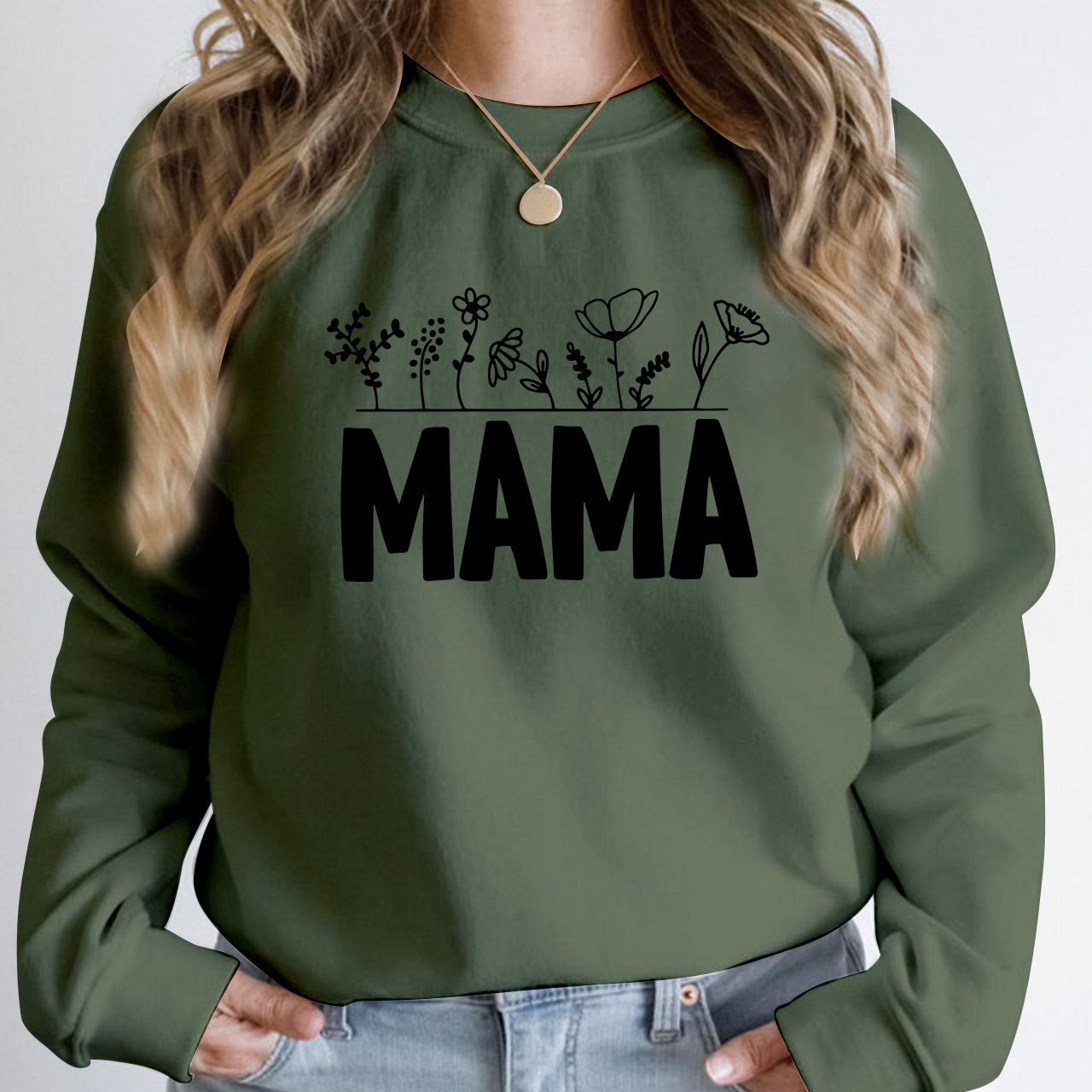 Wild Flower Sweatshirt For The Best Mom