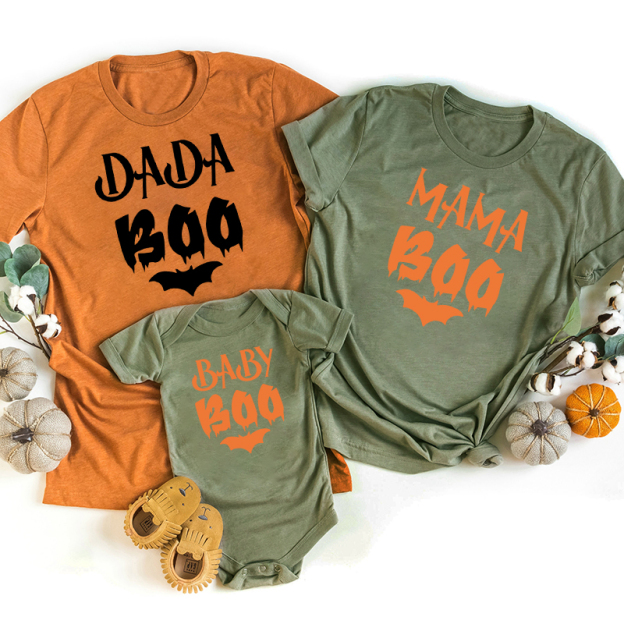 Halloween Family Boo Matching T-Shirts