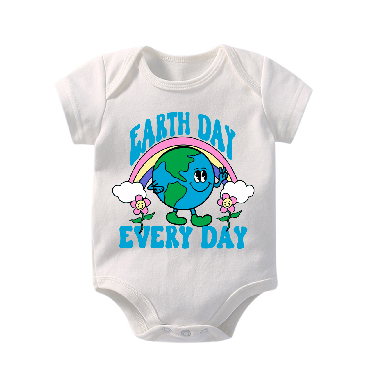 Retro Design Earth Day Every Day Bodysuit For Baby