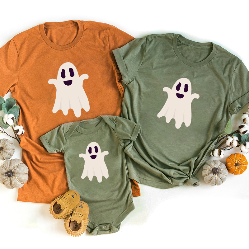 Halloween Cute Ghost Family Matching T-Shirts