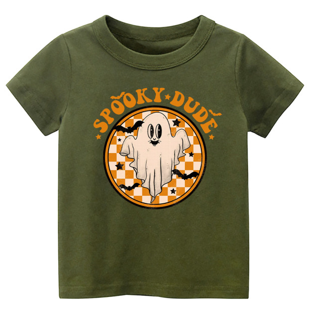 Retro Halloween Spooky Dude Fall Toddler Tees