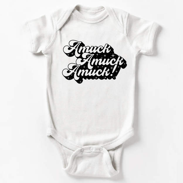 Amuck Retro Hocus Pocus Halloween Baby Bodysuit