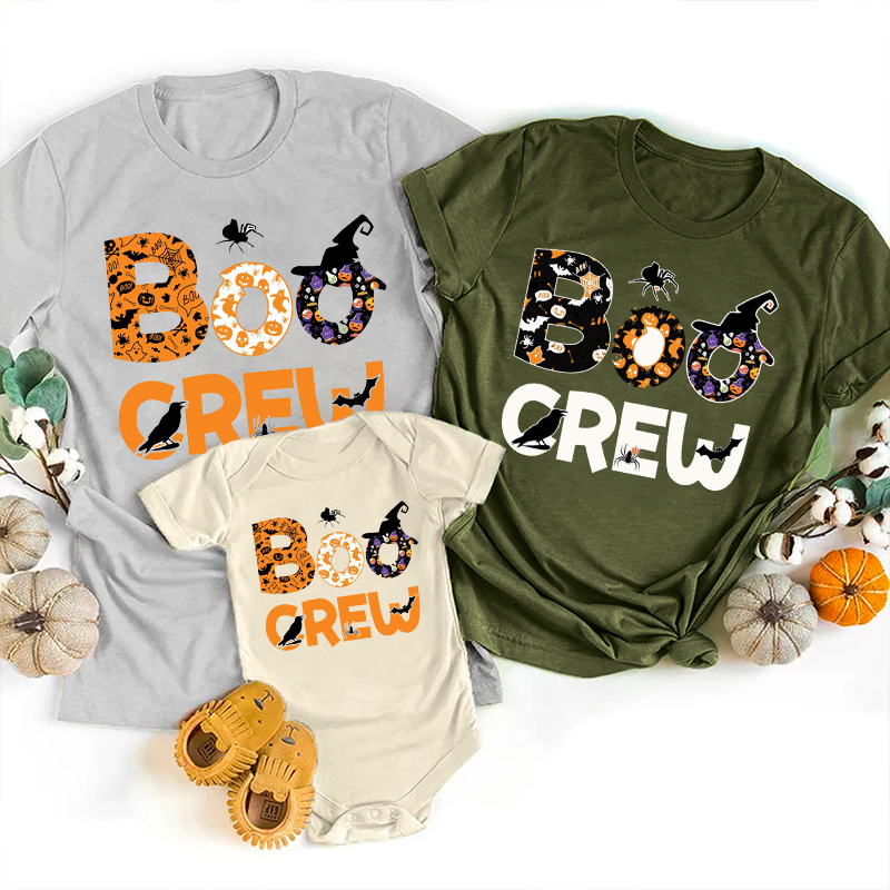 Happy Boo Crew Matching Family Halloween Shirts
