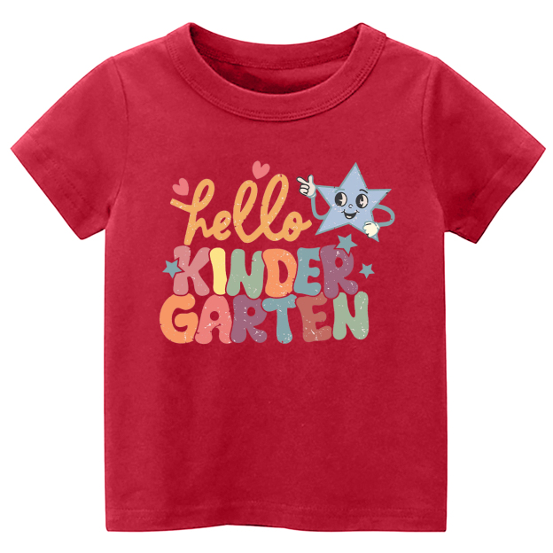 Hello Kindergarten Back To School Kids Shirts