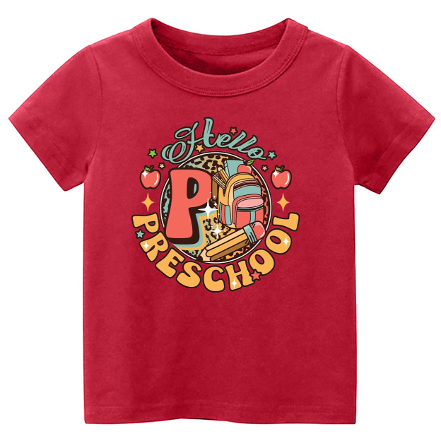 Hello Preschool Back To School Kids Shirts
