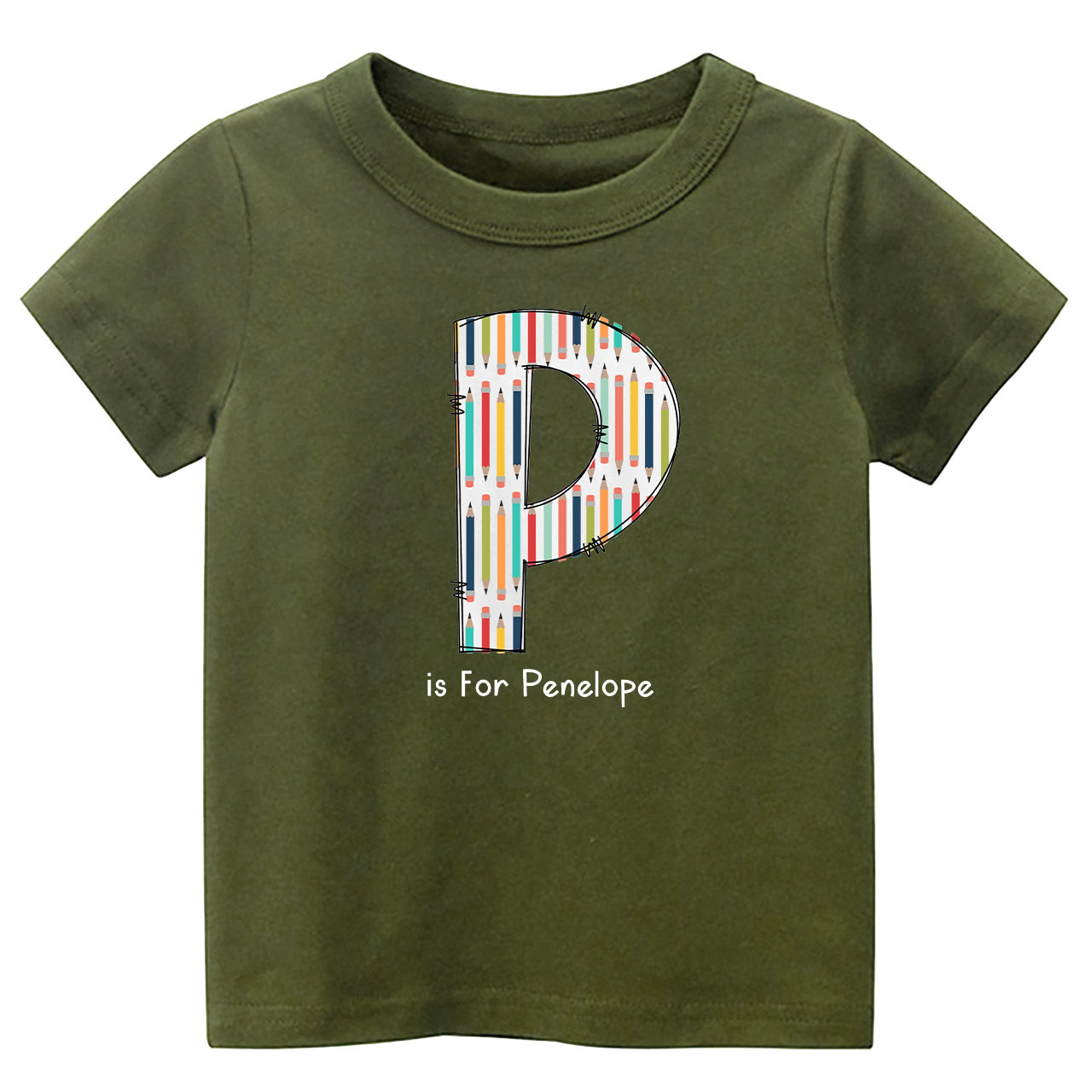 Personalized Back To School Pencil T-Shirt With Name