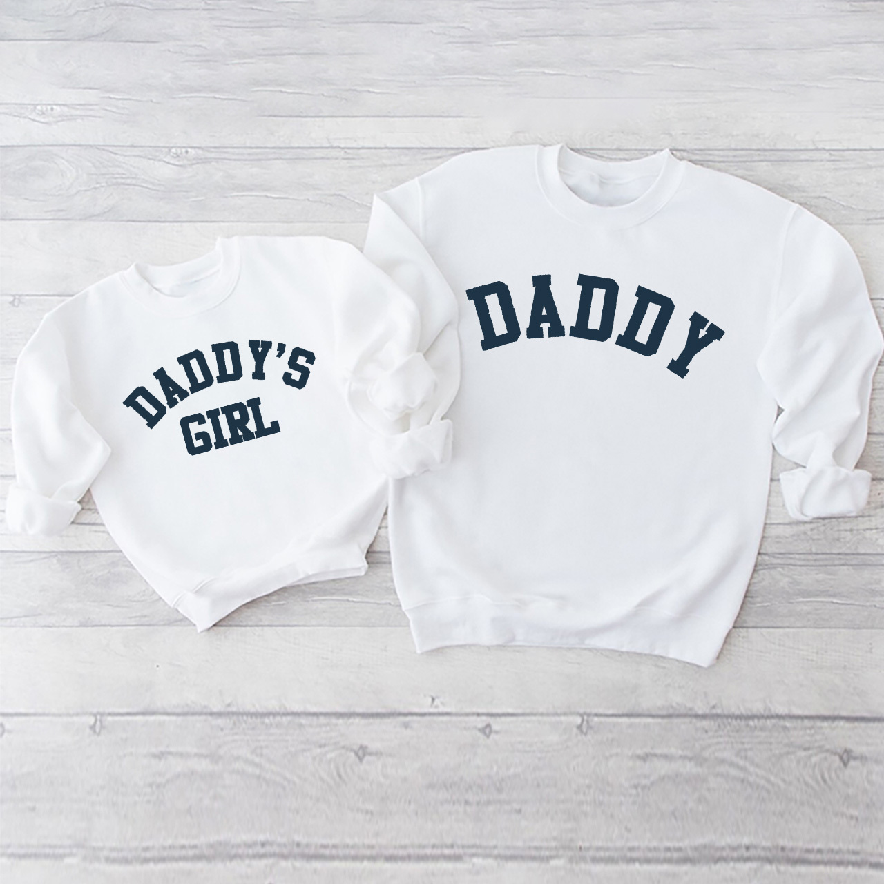 Daddy & Daddy's Girl College Matching Sweatshirts