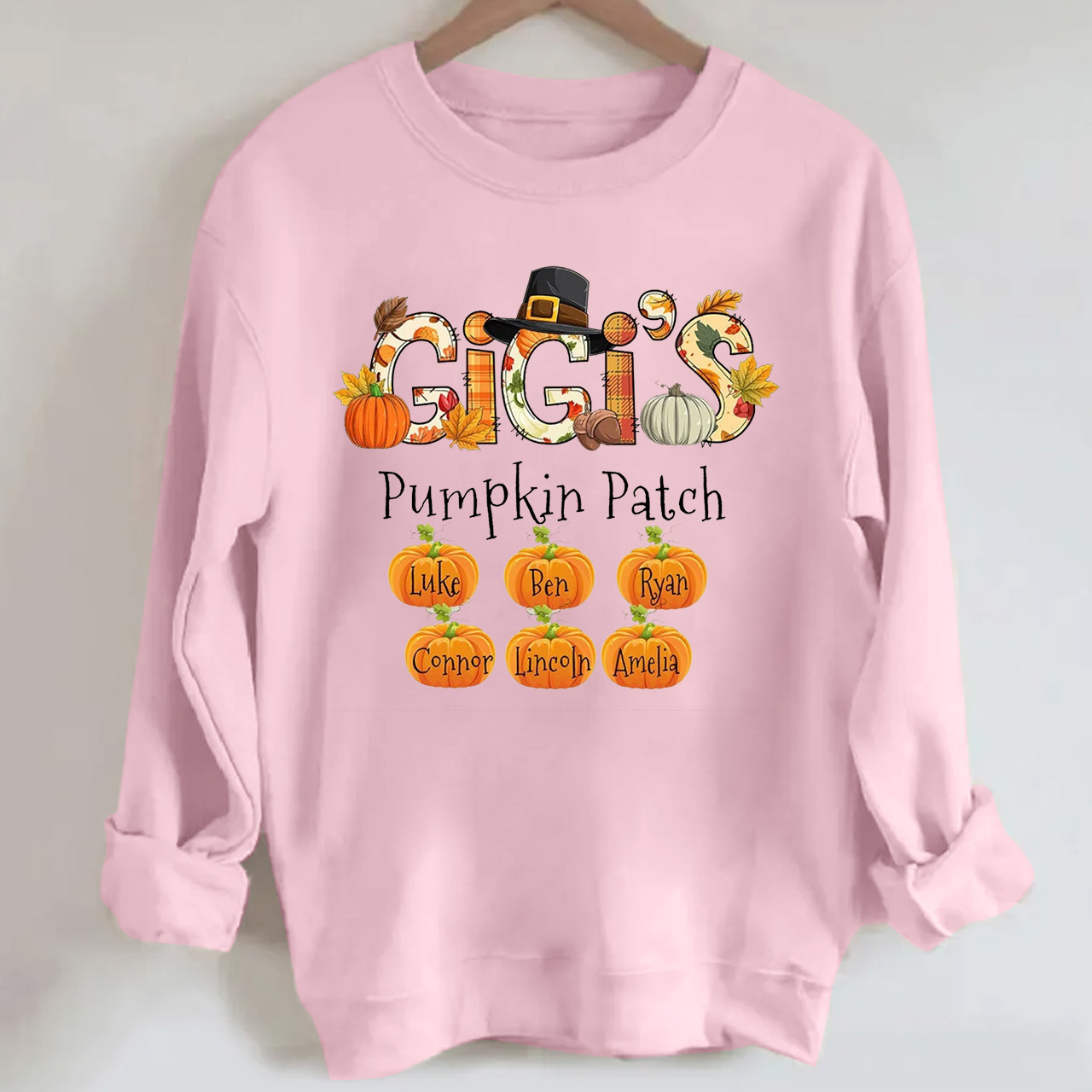Custom Mimi Pumpkin Patch Fall Halloween Sweatshirt