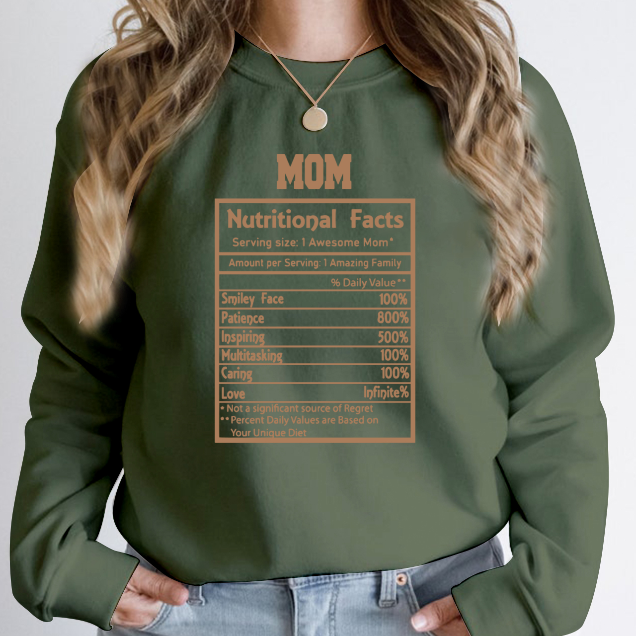 Mother Life Nutritional Facts Sweatshirt
